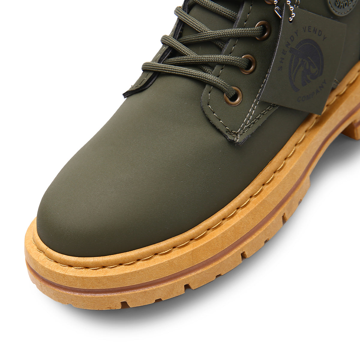 Botas Para Hombre Estilo Urbano Plataforma Antideslizante