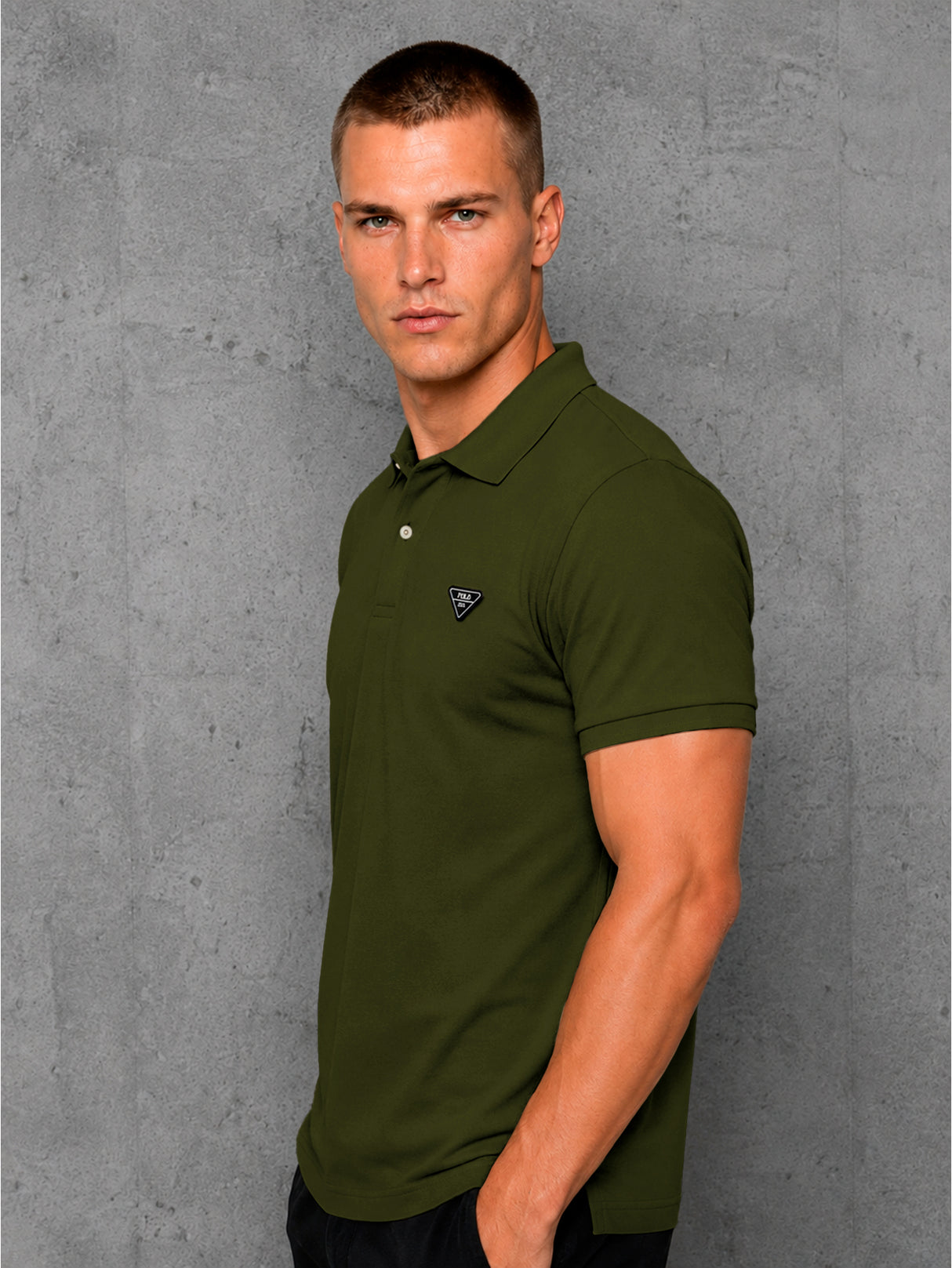Playera HPC Polo Hombre Slim Fit Algodón Manga Corta Casual