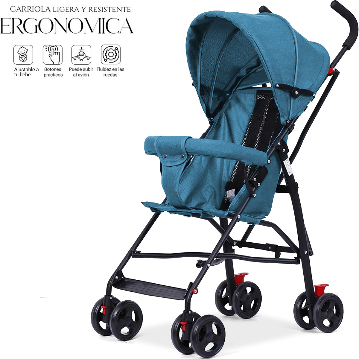 Carriola Practica De Paseo Plegable Para Bebé