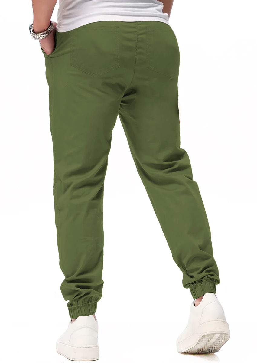 Pantalon Casual Deportivo Jogger para Hombre Bolsos Laterales con Cintura Elastica Ajustable
