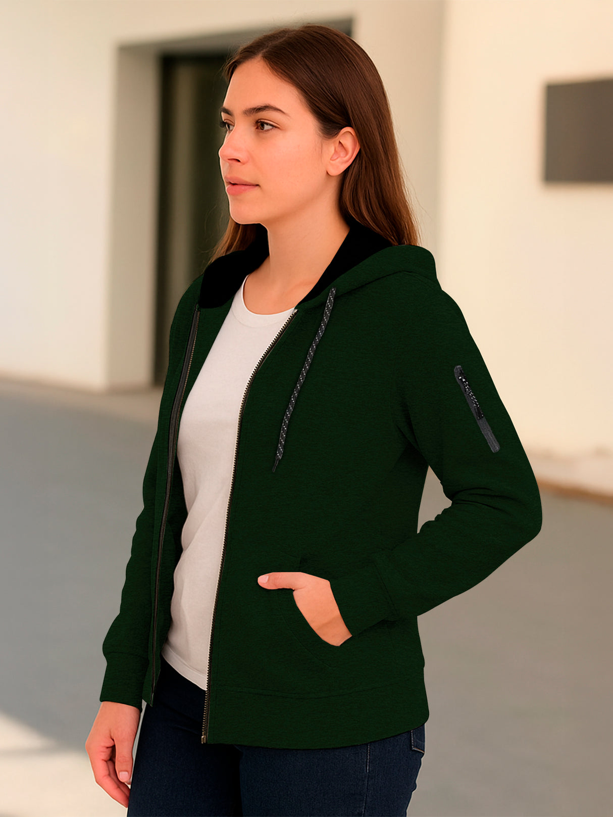 Sudadera Mujer Con Capucha De Calidad