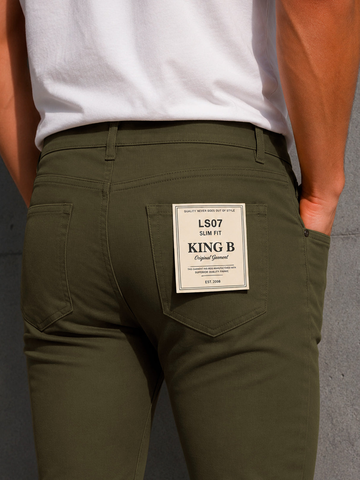 Pantalón De Vestir Casual Hombre Skinny Slim Fit Gabardina
