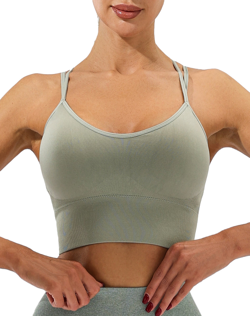 Crop Top Deportivo Para Mujer Push Up Katiusha Sport