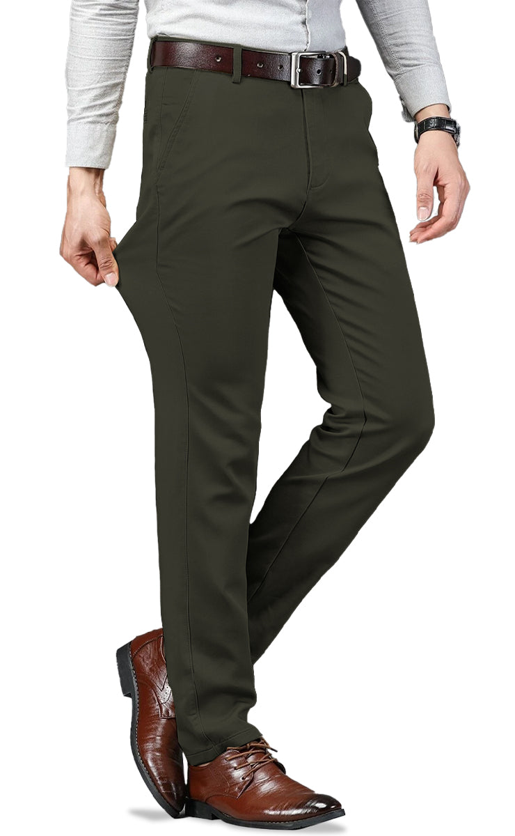 Pantalon De Gabardina Casual Strech Hombre De Vestir King B