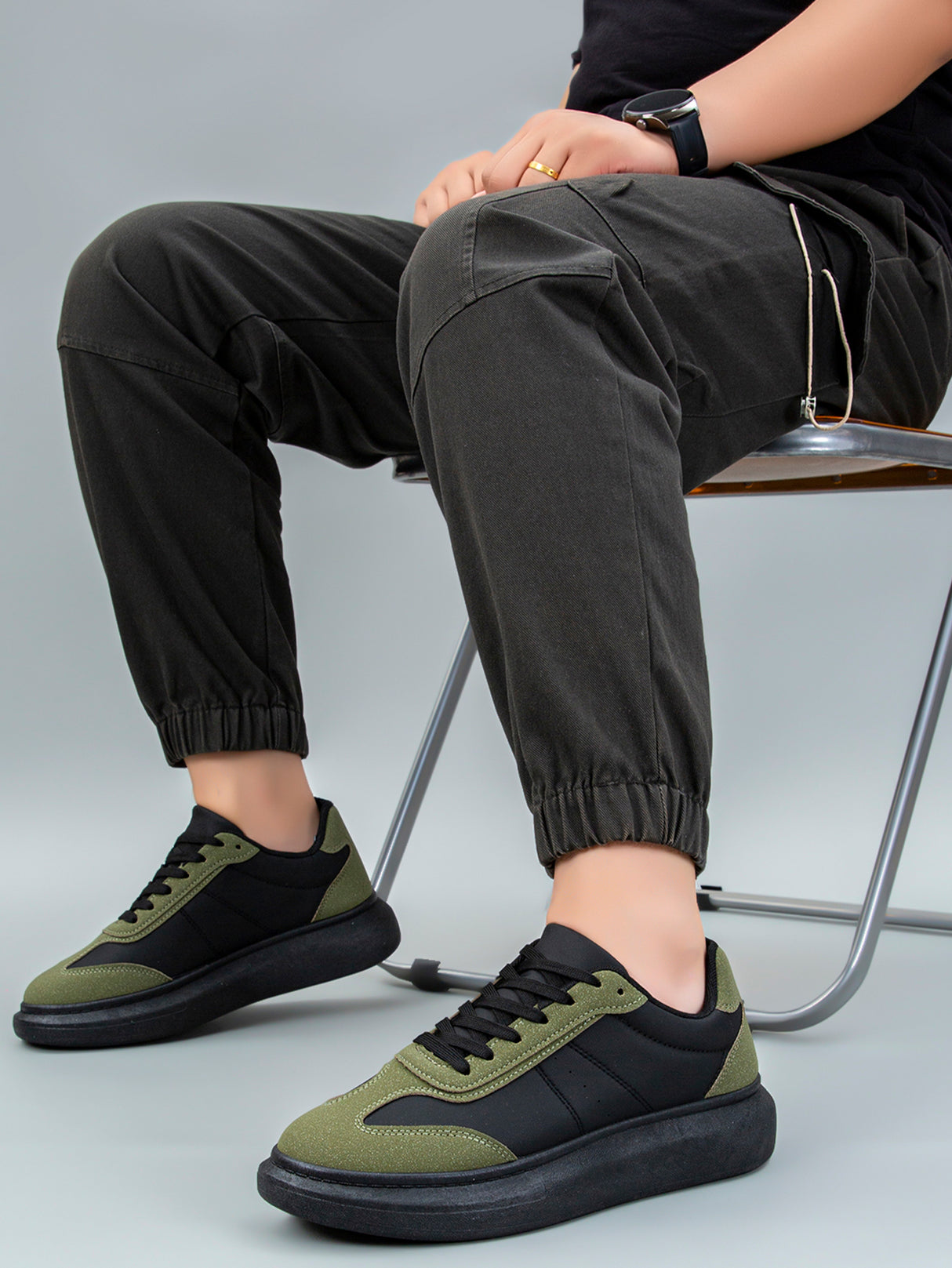 Tenis Para Hombre Sneakers Casuales de Plataforma Comodos De Moda