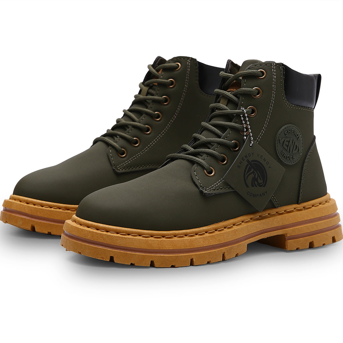 Botas Para Hombre Estilo Urbano Plataforma Antideslizante