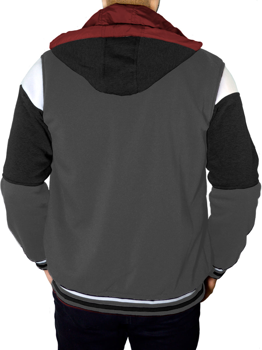 Chamarra Termica Para Hombre Hoddie Doble Vista Con Capucha