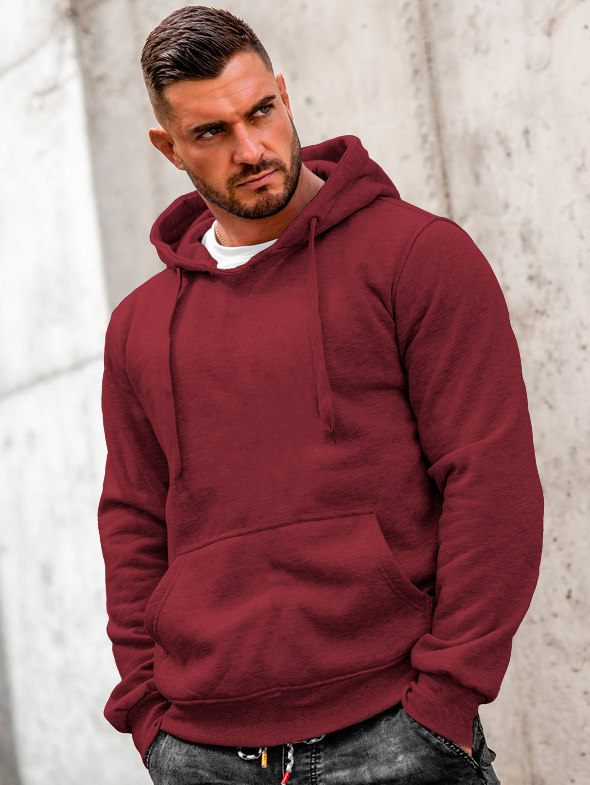 Sudadera Hombre Con Capucha De Calidad Hoodie