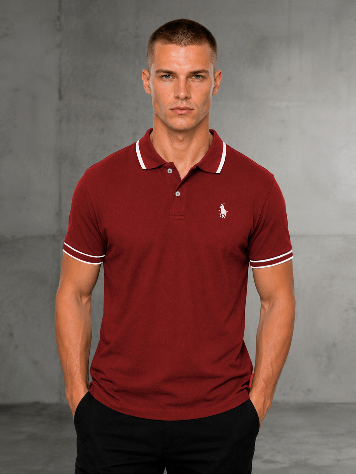 Camisa HPC Polo Hombre Manga Corta Sport Elegante Estilo Old Money