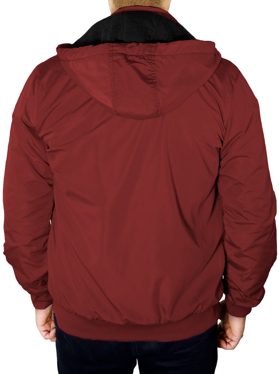 Chamarra Termica Para Hombre Hoddie Doble Vista Con Capucha