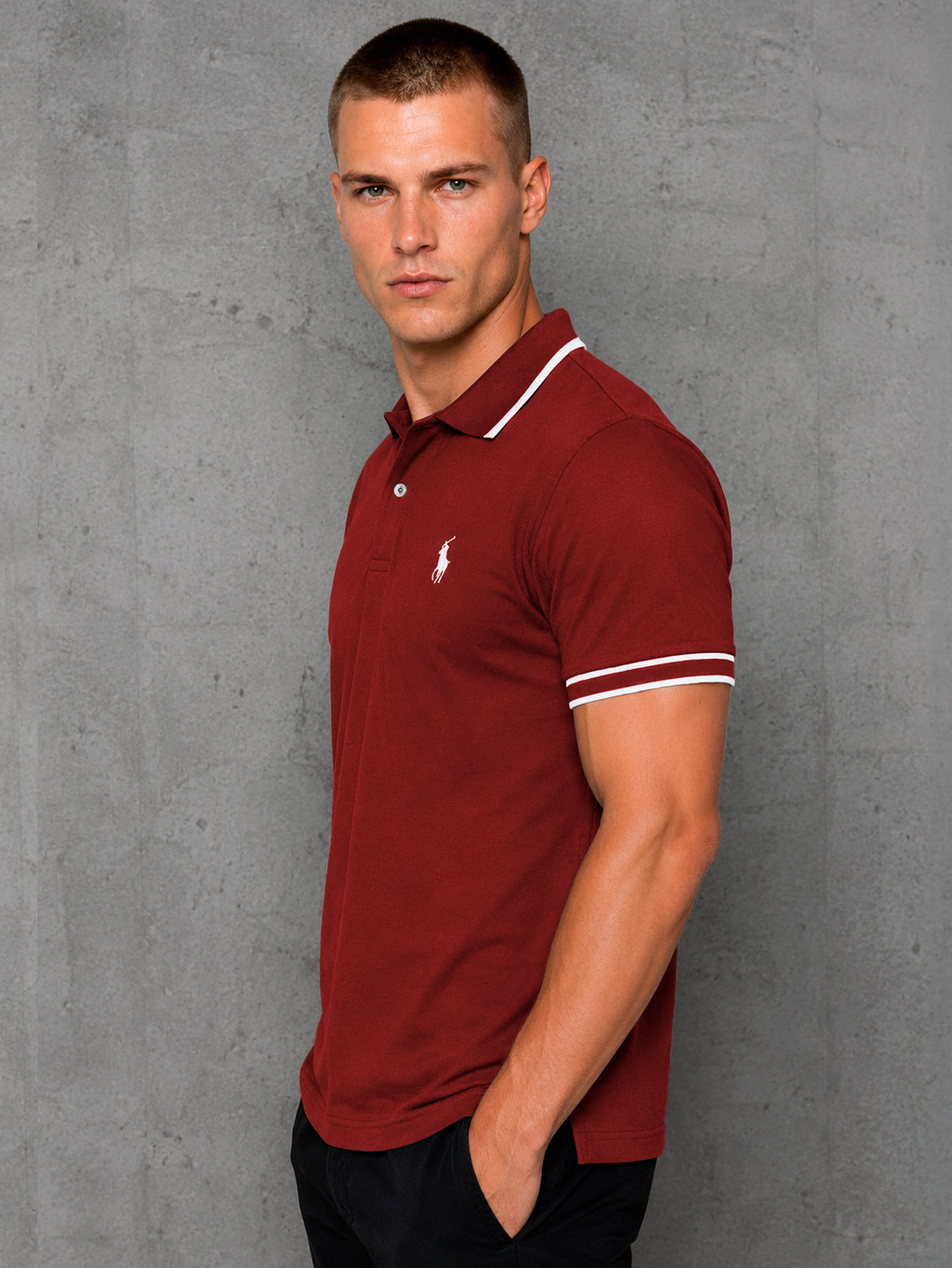 Camisa HPC Polo Hombre Manga Corta Sport Elegante Estilo Old Money