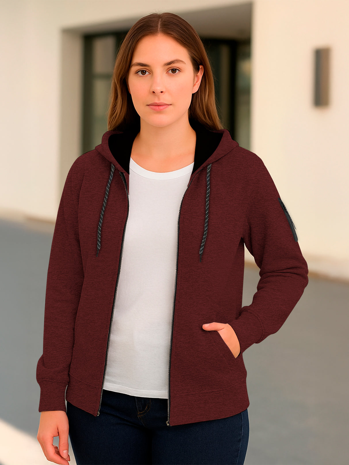 Sudadera Mujer Con Capucha De Calidad